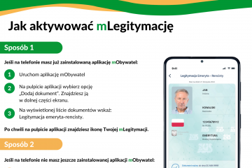 Legitymacja emeryta-rencisty w formie elektronicznej